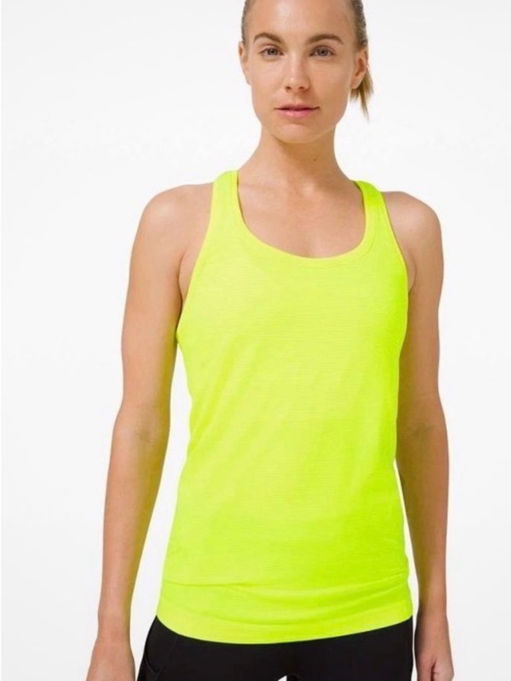 lululemon athletica Neon Yellow Racerback Tank. Size 6
